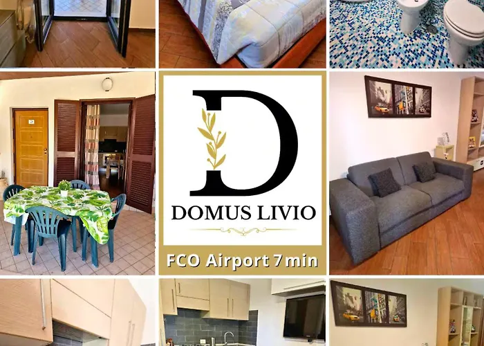 Domus Livio, 7 Min Fco Airport, Free Wifi, Garden Apartment, 2 Tv Hd
